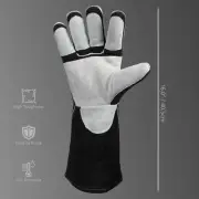 Leather Forge MIG Welding Gloves 16“, with Kevlar Stitching, Heat/Fire Resistant