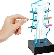 Strummm Color Changing Light Up Guitar Pick Holder. Authentic Classic Guitar Headstock Design Lamp with 7 Colors, USB Power, Holds 6 Picks. Great for Guitar Players, Musicians & Guitarists (Classic)