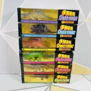 6x Dinosaur Model Vintage toy Collection The Dinosaur Trail PG Tips Exclusive