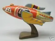 Rocket Ship Buck Rogers Desktop Wood Model Regular Free Shipping