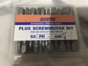 10 Pcs 50mm Length T15 Head Magnetic Security Torx Screwdriver Bits New C12