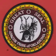 APACHE TRIBE OF OKLAHOMA TRIBAL GREAT SEAL PATCH
