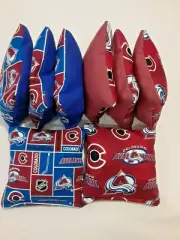 8 Cornhole Bag Set Corn Hole Colorado Avalanche BL/M