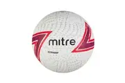 Mitre Ultragrip 18 Panel Netball (White/Red/Black) (4)