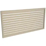 ProtectorAl 1001 - 2000 x 300 - 1000mm Paperbark Horizontal 18mm Gap Aluminium Welded Slat Panel