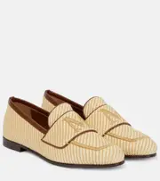 [Max Mara] Max Mara Liza logo loafers AU 7 beige