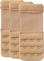 [YARBAR] Bra Extender 3 Hooks Women Bra Strap Extenders Pack of 3 Soft Comfortable