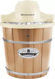 EIM-924L 4qt Electric Motorized IceCream Maker Ice & Rock Salt,Freezing Canister