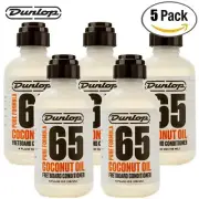 5-PACK Dunlop 6634 Pure Formula 65 Coconut Oil Fretboard Conditioner 4oz
