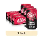 Dr Pepper Zero Sugar Cherry Soda Pop, 12 fl oz, 36 Pack Cans SAMEDAYY SHIPPP!!!!