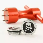 2 x 5g Deluxe Tour Weights + Red Wrench for Scotty Cameron Putters, Skull, Black