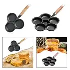 Egg Frying Pan Iron Cooker Multipurpose Nonstick for Outdoor Omelets Camping