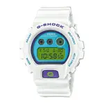 卡西歐 G-SHOCK 流行色彩 CRAZY COLORS 藍白 獨特三眼運動錶 DW-6900RCS-7