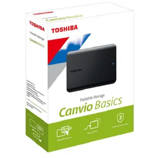 Toshiba Canvio Basics A5 1TB 2TB 4TB 2.5吋行動硬碟