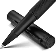 [MCNTEIK] Matte Black Forest Rollerball Pen, Luxury Pen with Schmidt Black Ink Refill, Fancy Pen Gift Set for Men & Women, Business Signature, Executive, Office, Nice Fancy Designer Pens