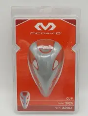 New! McDavid Adult Gray and Red FlexCup Age 15+ 3020