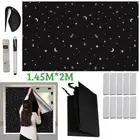 Portable Blackout Blind Window Stick On Kitchen Curtains DIY Insulated Thermal