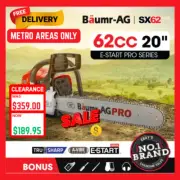 BAUMR-AG 62cc Petrol Commercial Chainsaw 20" Bar E-Start Tree Pruning Chain Saw