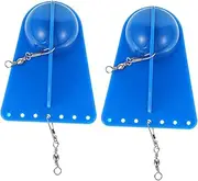 JOINPAYA 2Pcs Plastic Diving Board Fishing Tool Depth Trolling Bait Board for Sea Fishing Trolling Activities Compact Lightweight Design