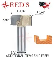 Tideway Carbide Professional LC05012008 1-1/4" Bowl & Tray 1/2" shank router bit