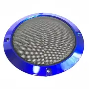 6.5" Speaker Cover Blue ABS Frame BLK Metal Mesh Grill For Car Audio DJ PA Speak