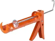 Bates- Caulking Gun, 10:1 Thrust Ratio, Orange, Caulking Tool Gun, Caulk Gun