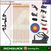 Junxing F163 Recurve Bow Set Archery Takedown Bow 64" Target & Hunting Bow RH