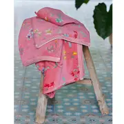 Les Fleurs Pink Bath Towel or Wash Mitt by PIP Studio