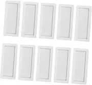 HOODANCOS 10pcs Magnetic Shelf Label Holders Inserts for Office Organization Sturdy Adhesive Magnetic Strips Dual Purpose Document Identification Cards White