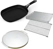 Weber Q Starter Pack - Pizza Stone Frying Pan Roasting - Suits Gen 3 BBQs