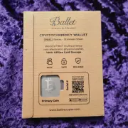 Ballet Bit coin Cryptocurrency Wallet First Day of Issue Limited Edition 1361