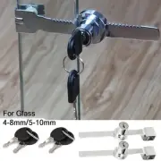 W/2*keys Lock 1 Pcs Cabinet Chrome Cupboard For Glass Cabinet For Show Case