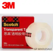 3M Scotch 600 One Side Sticky Transparent Tape for Print, Ink Testing Tape
