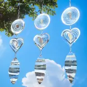 Bird For Outside Reflective 3D Stainless Wind Garden Decor Bird Scare Devices
