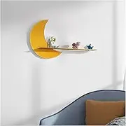 Wall Shelf Moon and Stars Design Wall Mounted Floating Shelves Rack, Easily Expand Wall Space, Wall Storage Decor Art for Bedroom Living Room Nursery Shelves Floating
