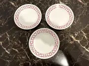 Corelle appetizer plates Crimson Trellis set of 3