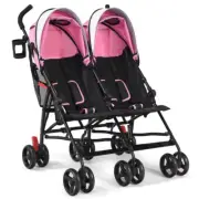 Ultralight Foldable Twin Baby Stroller - Double Umbrella Design for Kids