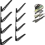 HIKULA Multi Board Surf Rack Wall Mount for Surfboard, Wakeboard, Snowboard Storage, Adjustable Wall Hangers Boards Display
