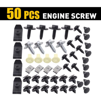 50PCS Under Clips Cover Underbody Mudguard Engine Screws Shield For Toyota Lexus (for: Toyota)