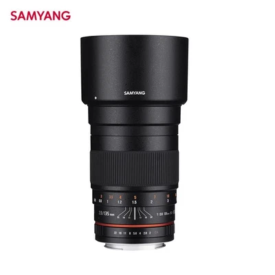 Samyang 135mm F2.0 ED Telephoto Full Frame MF Lens for Canon Sony Nikon Camera