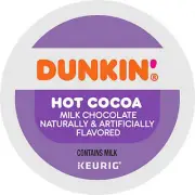 Lot 22ct Kcup Dunkin Donut Hot Cocoa Milk Chocolate Brew Mother Holiday FreeShip
