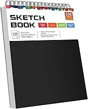 COZY CORE 9"x12" Sketch Book, 100 Sheets 68lb/100gsm Acid-Free Paper, Spiral-Bound Artist-Grade Drawing Pad for Kids, Adults & All Skill Levels
