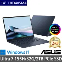 在飛比找momo購物網優惠-【ASUS 華碩】特仕版14吋Ultra 7輕薄AI筆電(Z