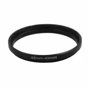 48mm-49mm 48mm to 49mm Step Up Adapter Ring Lens Filter Black for Camera