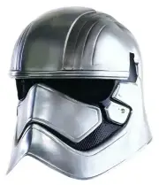 Child Star Wars Force Awakens Captain Phasma Molded 2 piece Plastic Mask Rubies