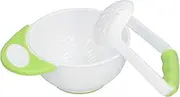 Baby Food Masher Bowl Set, Non Slip Long Bowl Handle Fruit Vegetable Puree Mash Bowl with Grinding Rod for Baby Food Mash Bowl