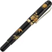 New KURETAKE Fountain pen nib 14KGold Yume-Ginga Yamanaka-nuri Maki-e From Japan