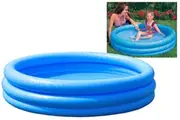 Intex 3 Ring Inflatable Pool Crystal Blue (1.14m x 25cm)