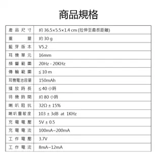 CB-U9 掛耳式骨傳導數顯屏藍芽無線運動耳機 (5折)