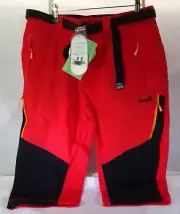 Izas Men's Ospika 3/4" Capri Stretch Hiking Shorts Red Black Orange US XL TF
